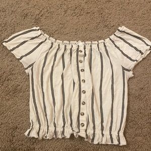 Striped flows shirt xs